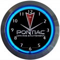 PONTIAC DRIVING EXCITEMENT NEON CLOCK