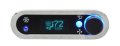 DCC Digital Climate Control - Vintage Air Gen IV - VFD3 Style - Horizontal, Satin Bezel, Teal Display