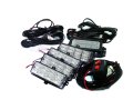 4 LED Grille Strobe Light Kit Amber Race Sport Lighting