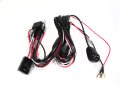 Universal Light Bar Wire Harness With Switch for Spots and 8-32 Inch Bars Only 2 outputs Race Sport Lighting