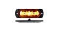 4-LED Ultra Slim Flush Mount 19-Flash Pattern Marker Strobe Light Amber Race Sport Lighting