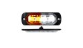 Switching 4-LED Ultra Slim Flush Mount 19-Flash Pattern Marker Strobe Light White/Amber Race Sport Lighting