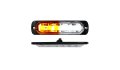Switching 6-LED Ultra Slim Flush Mount 19-Flash Pattern Marker Strobe Light White/Amber Race Sport Lighting