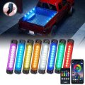 Super Bright 8 POD RGB Multi-Color Bed Rail Kit with Bluetooth App Control Race Sport Lighting