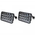 4X6" LED HID Light Bulbs Crystal Clear Sealed Beam Headlamp Headlight Pair