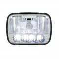 5 High Power LED 5" x 7" Crystal Headlight - High and Low Beam | Headlight Bulbs