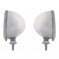 7" Chrome Dietz Headlight Lamp Bucket Housing w/ Rim & Wiring Hot Rat Rod Pair