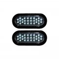 (2) 6 And Work Truck Box Trailer Rv Back-Up Reverse Fog Clear White 26-Led Lights