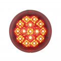 15 LED 2 3/8" Harley Turn Signal - Red LED/Clear Lens | Motorcycle Products