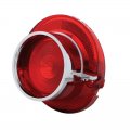 1964 Incandescent Tail Light Lens w/ Chrome Rim | LED / Incandescent Replacement Lens