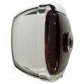 1940-53 Tail Light w/ Chrome Hsg w/ Blue Dot - Driver | Complete Incandescent Tail Lights