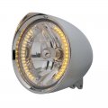 H4 Amber LED Chopper Motorcycle Headlight | Octane Lighting