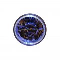 7 And Halogen Crystal Clear White Led Halo Ring H4 Projector Motorcycle Headlight