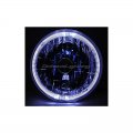 7 And Halogen Crystal Clear White Led Halo Ring H4 Light Bulb Motorcycle Headlight