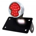LED 1932 Ford Tail Light - Horizontal w/ Stainless Rim/Stainless Housing | Motorcycle Products