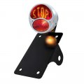 1928 Ford "Stop" Lettering Tail Light - Vertical w/ Stainless Rim/Stainless Housing | Motorcycle Products
