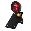 1928 Ford "DUO Lamp" w/ Blue Dot Tail Light - Vertical w/ Black Rim/Black Housing | Motorcycle Products