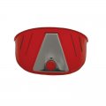 Transparent Plastic Visor - Red | Headlight Visors and Shields