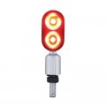 2 High Power LED "Hyper Mini" Pedestal Light - Red LED/Clear Lens | Honda / Pedestal