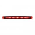 19 LED 17" Stop, Turn / Tail Light Bar - Red LED/Red Lens | Stop / Turn