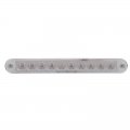 10 LED 6 1/2" Turn Signal Light Bar w/ Bezel - Amber LED/Clear Lens | Turn Signal Lights