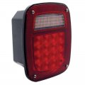 LED Universal Combination Light - 16 Red + 22 White LED | Stop / Turn