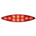 10 LED "Cat's Eye" Stop, Turn / Tail Light - Red LED/Red Lens | Stop / Turn