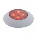 4 LED Dome Light - Red LED/Clear Lens | Interior Lights