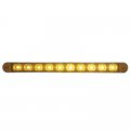 10 LED 9" Turn Signal Light Bar w/ Bezel - Amber LED/Amber Lens | Turn Signal Lights