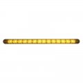 14 LED 12" Turn Signal Light Bar w/ Bezel - Amber LED/Amber Lens | Turn Signal Lights