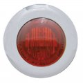 3 LED Mini Clearance/Marker Light w/ Bezel - Red LED/Red Lens | Clearance Marker Lights