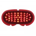 40 LED Vintage Oval Stop, Turn / Tail Light - Red LED/Red Lens | Stop / Turn