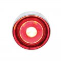 3 High Power LED 1" Clearance/Marker Light with Visor - Red LED/Clear Lens | Fog Lights