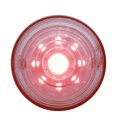 9 LED Diamond Auxiliary Light - Red LED/Clear Lens | Fog Lights