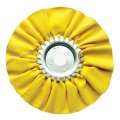 6" Yellow Treated Airway Buff - 5/8" / 1/2" Arbor | Airway Buffs