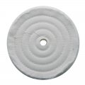 6" White Soft Muslin Buff - 5/8" Arbor | Muslin Buff