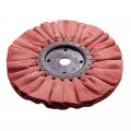 6" Red Treated Airway Buff - 3/4" Arbor | Airway Buffs