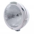 Chrome "CLASSIC" Headlight - H6024 Bulb w/ Amber LED/Clear Lens | Headlight - Complete Kits
