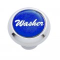 Small Deluxe Dash Knob w/ "Washer" Blue Glossy Sticker | Dash Knobs / Screws