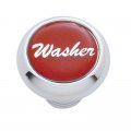 Small Deluxe Dash Knob w/ "Washer" Red Glossy Sticker | Dash Knobs / Screws