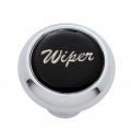 Small Deluxe Dash Knob w/ "Wiper" Black Glossy Sticker | Dash Knobs / Screws