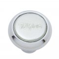 Small Deluxe Dash Knob w/ "Wiper" Silver Glossy Sticker | Dash Knobs / Screws