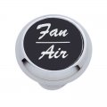 Small Deluxe Dash Knob w/ "Fan/Air" Black Aluminum Sticker | Dash Knobs / Screws