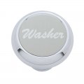Small Deluxe Dash Knob w/ "Washer" Silver Aluminum Sticker | Dash Knobs / Screws
