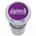 Deluxe Cigarette Lighter - Purple Aluminum Sticker | Cigarette Lighters / Accessories