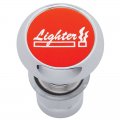 Deluxe Cigarette Lighter - Red Aluminum Sticker | Cigarette Lighters / Accessories