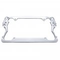 Chrome Nude Lady License Frame | License Plate Frames