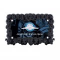 Skull Motorcycle License Frame - Black Finish | License Plate Frames