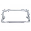 Chrome Designer License Frame - Twin Nude | License Plate Frames