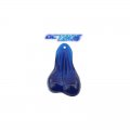 Clear Rubber Balls w/ Cutout - Blue